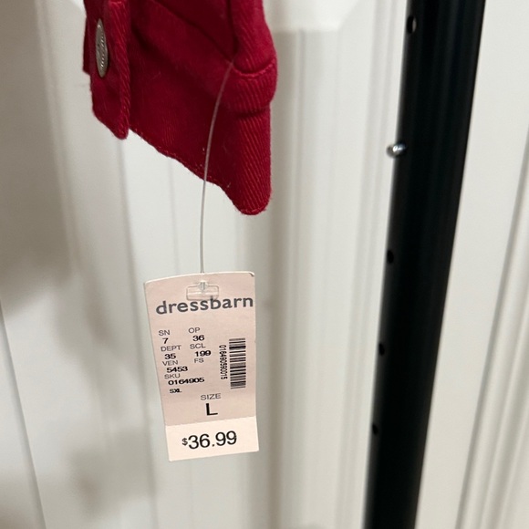 Ami Red Jean Jacket - Picture 4 of 12